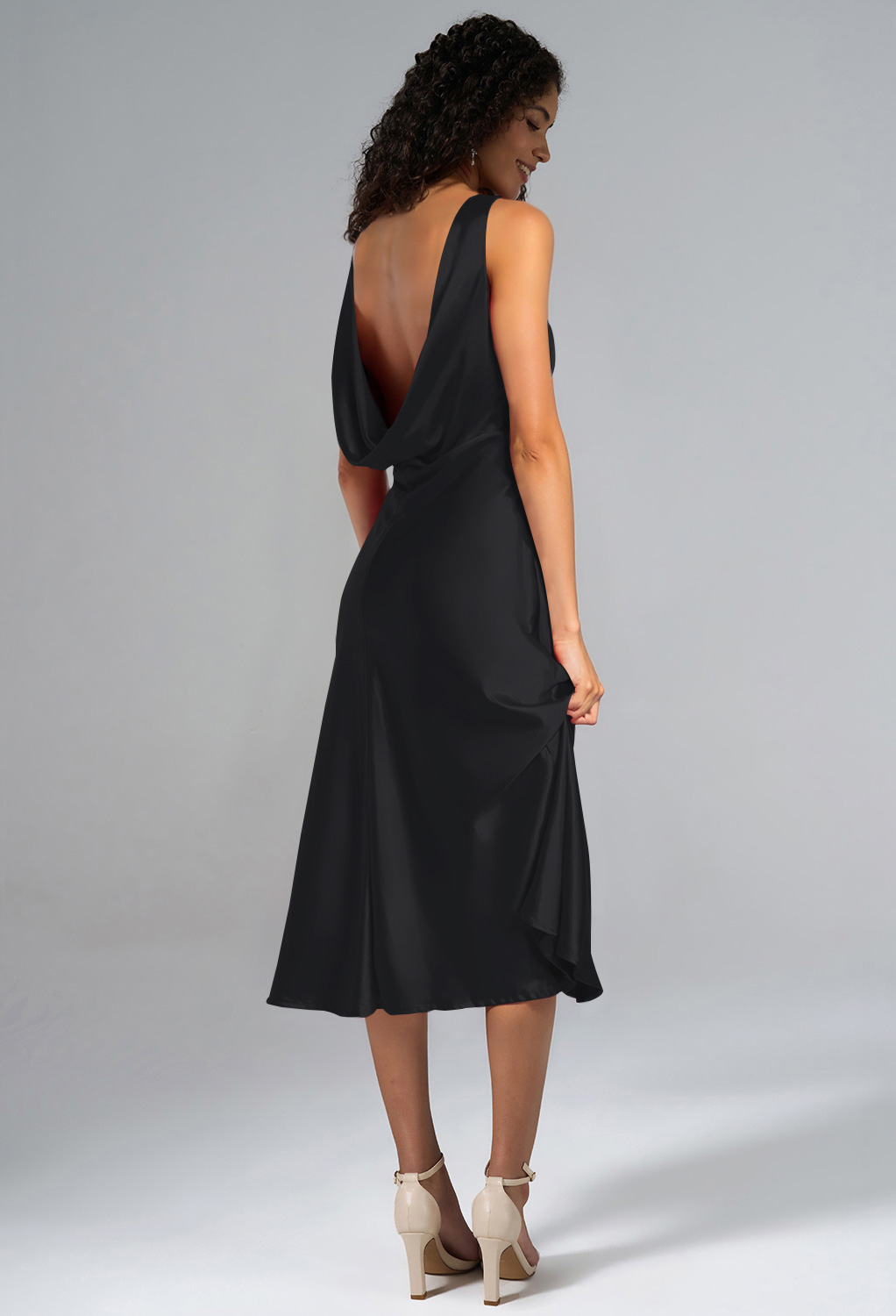 AW Alfie Black Metallic  Wedding Guest Dresses